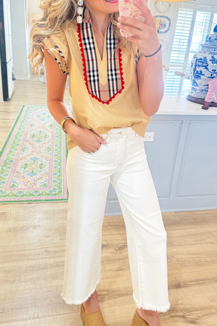 High Waisted Cropped Jeans