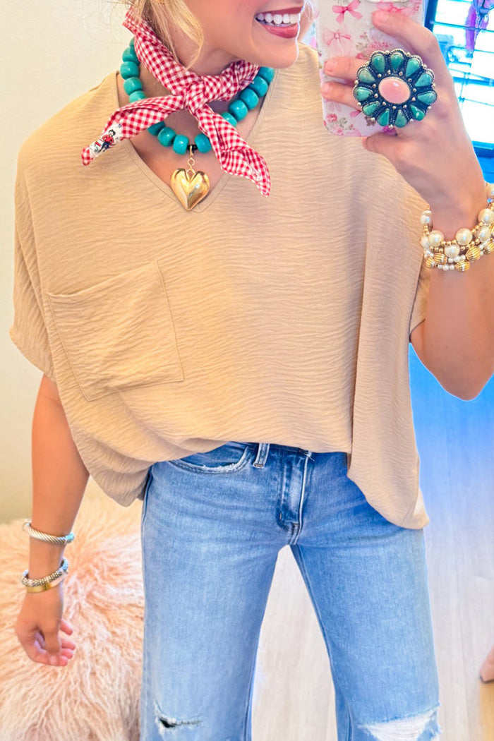 Dolman Sleeve Pocket Top