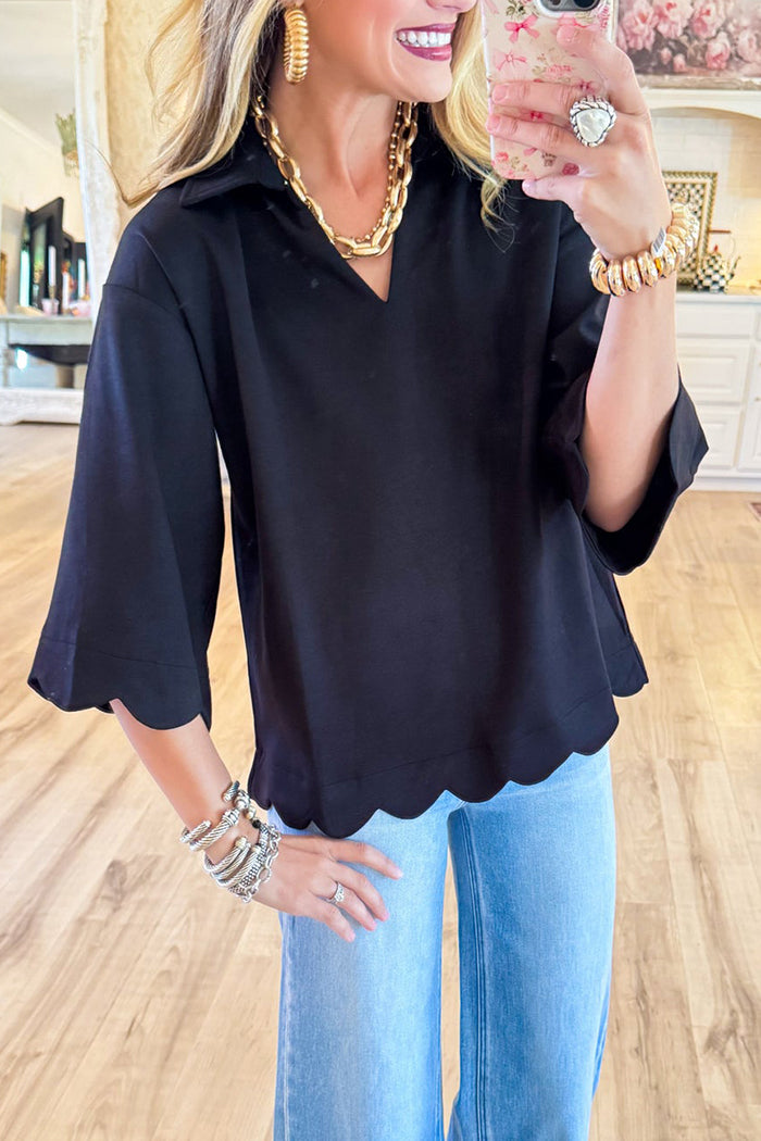 Scallop Edge Detail Solid Top
