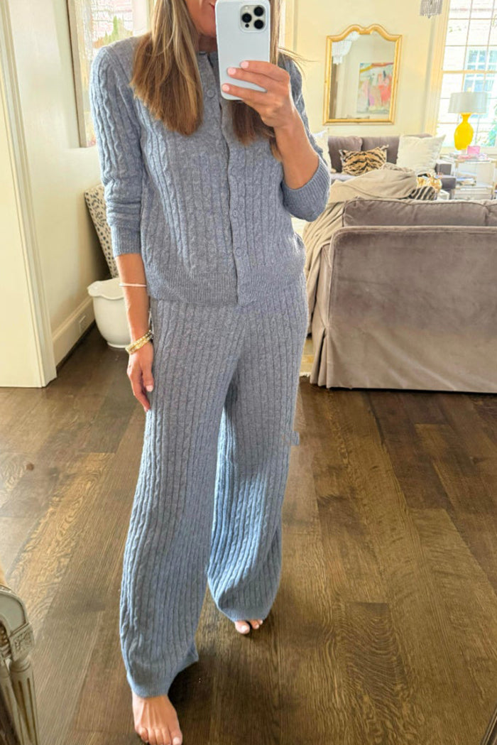 Cozy Cable-Knit Two-Piece Set