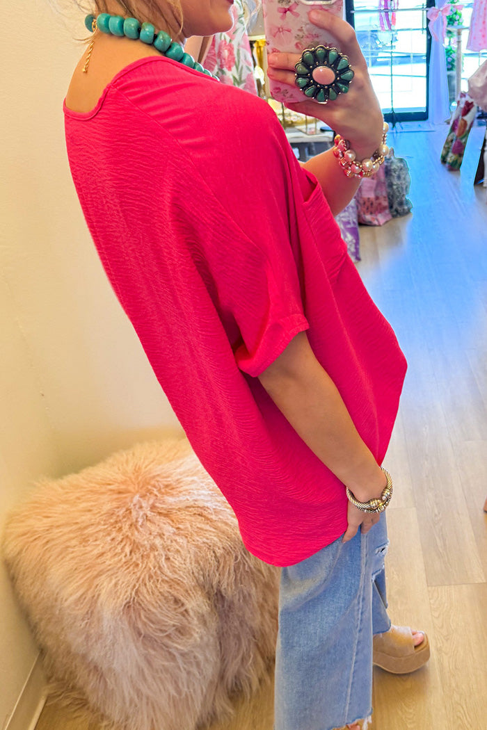 Dolman Sleeve Pocket Top