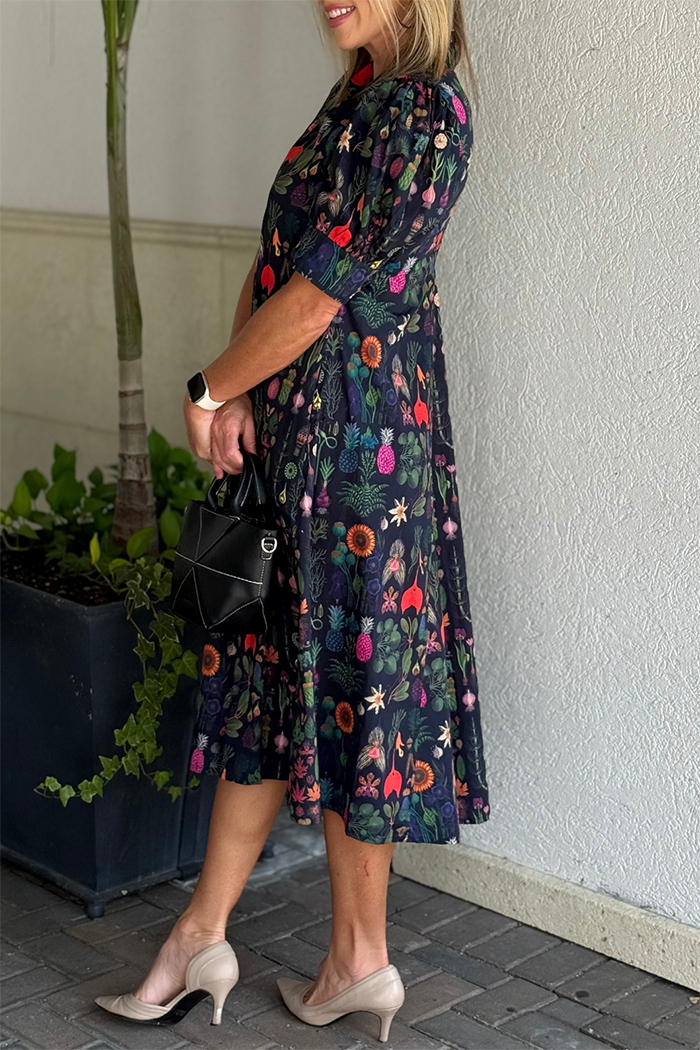 Pocketed  Montauk Botanical Midi Dress