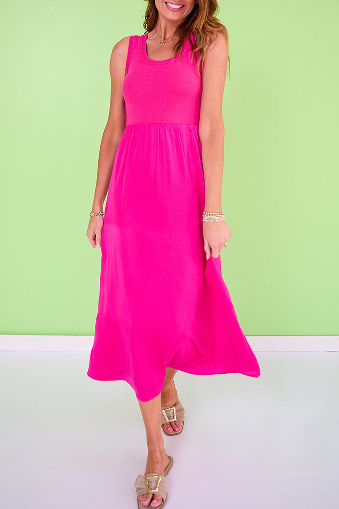 Bra Tank Sleeveless Maxi Dress