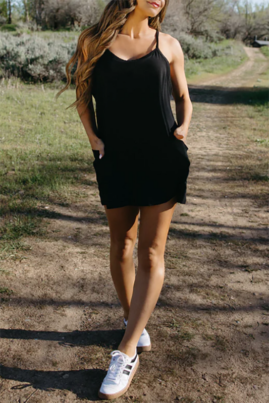 Halter Pocket Mini Dress