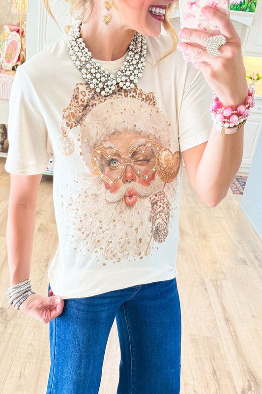 Graphic Printed Short Sleeves Top