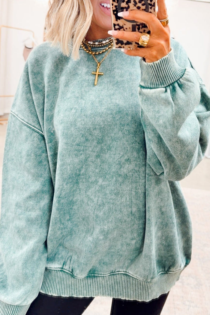 Oversized Balloon Sleeve Sweatshirt