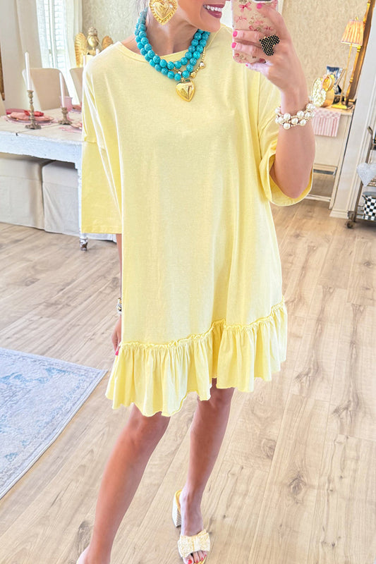 Ruffle Bottom Tunic Dress