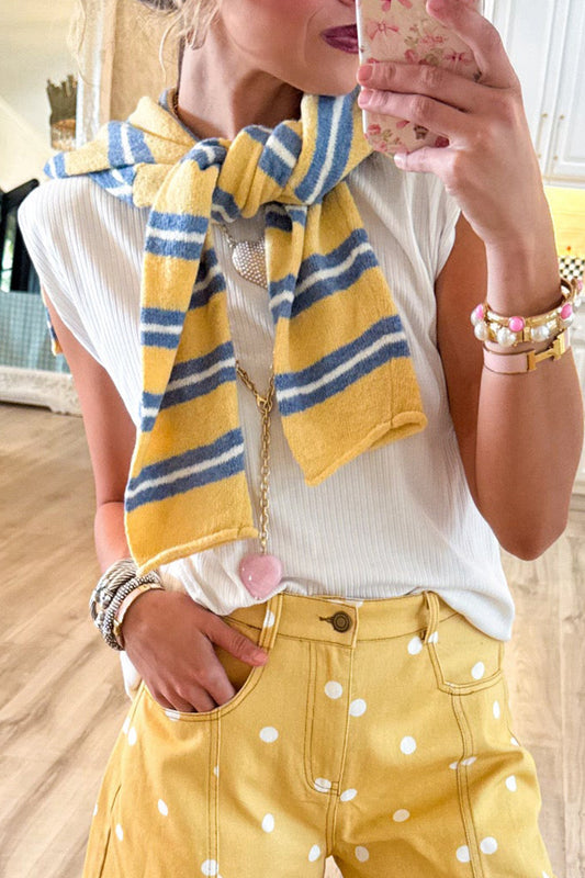 Casual Sleeveless Knit Top