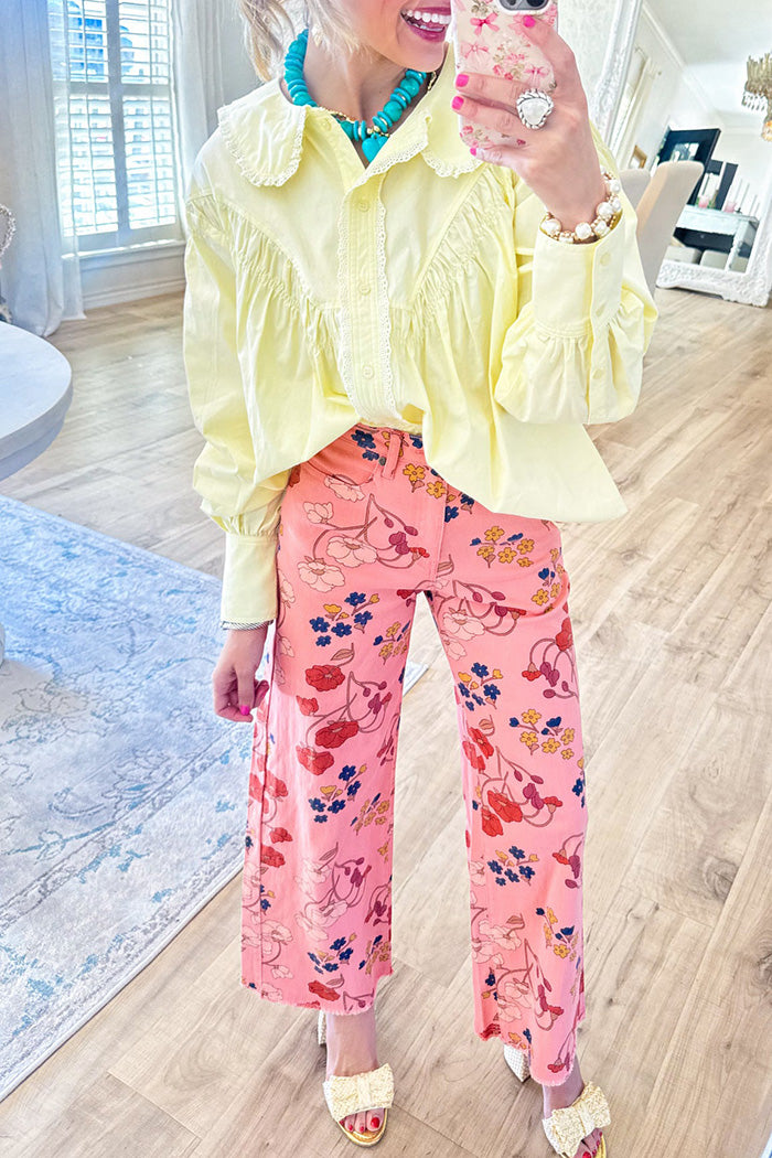 Poplin Button Down Top