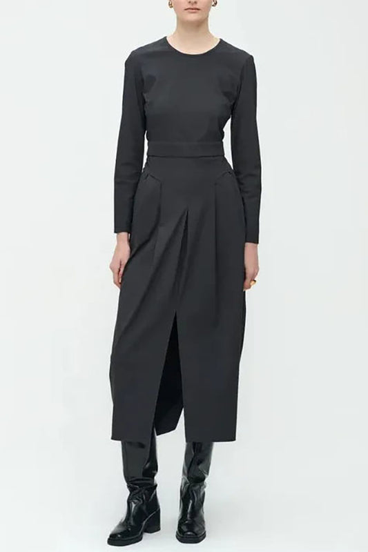 Irregular Hem Split Dress