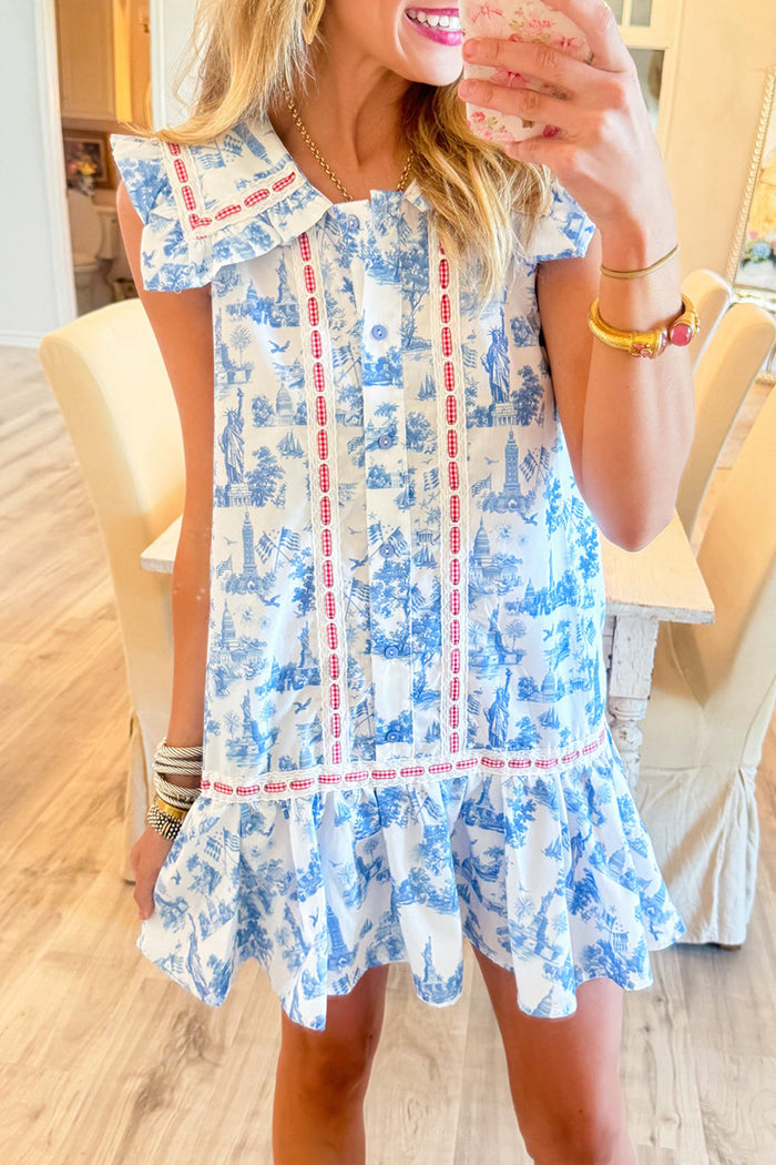 Sleeveless Gingham Contrast Dress