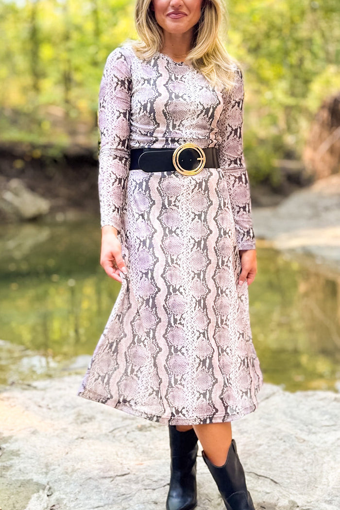 Casual Animal Stripes Dress