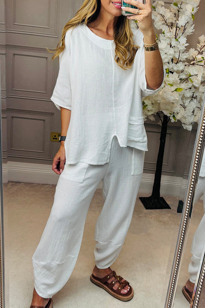 Casual Barrel Leg Co-Ord Set