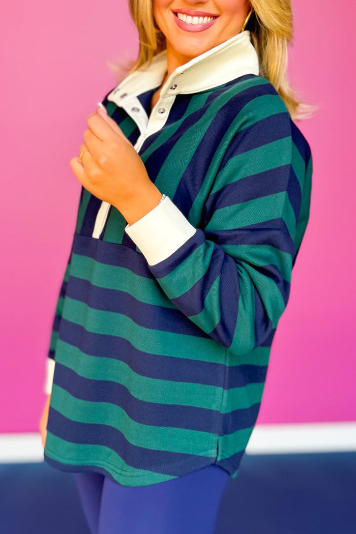Block Stripes Rugby Top