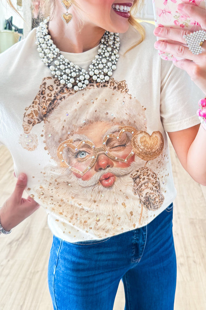 Graphic Printed Short Sleeves Top