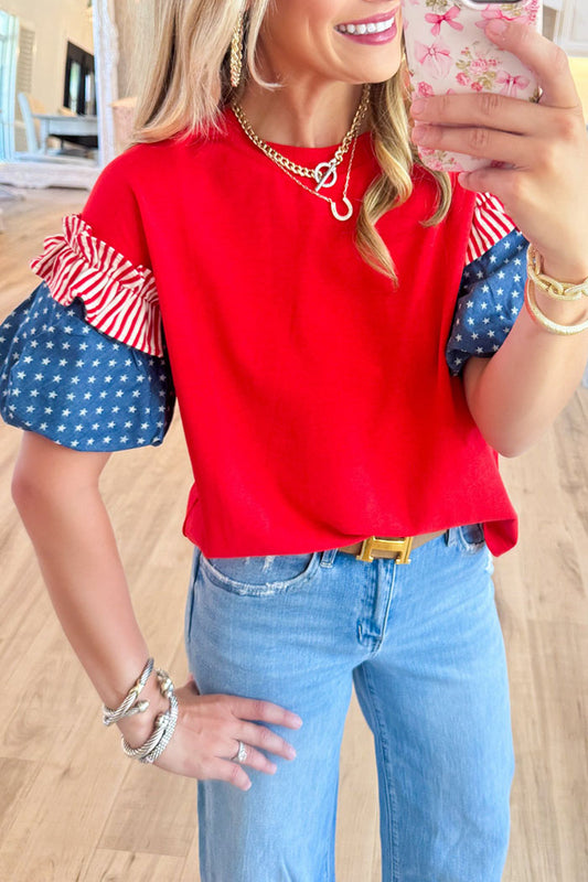Casual Puff Sleeve Top