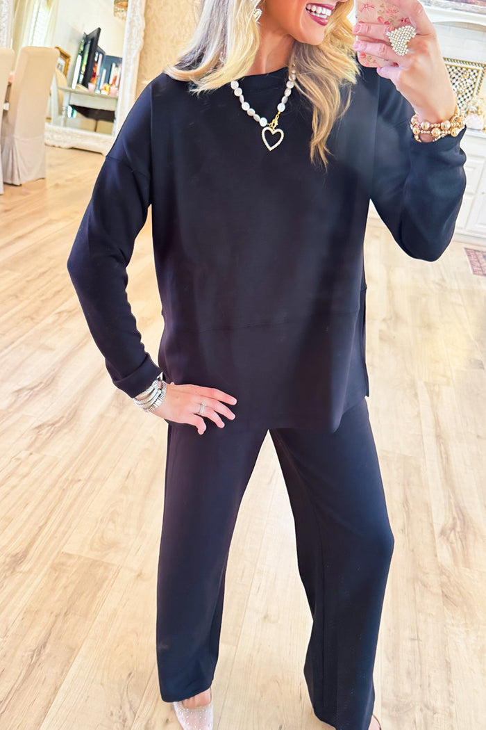 Scuba Slit Top and Pant Set