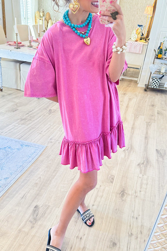 Ruffle Bottom Tunic Dress