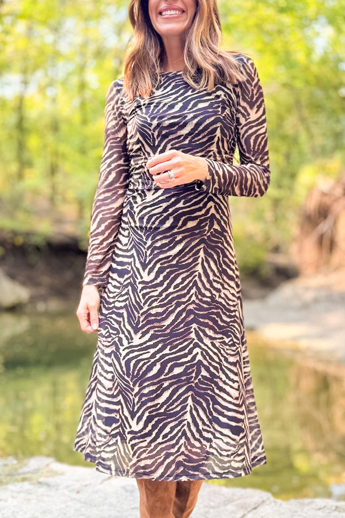 Casual Animal Stripes Dress