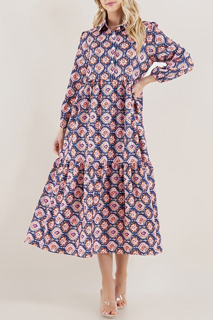 Casual Bold Printed Dress