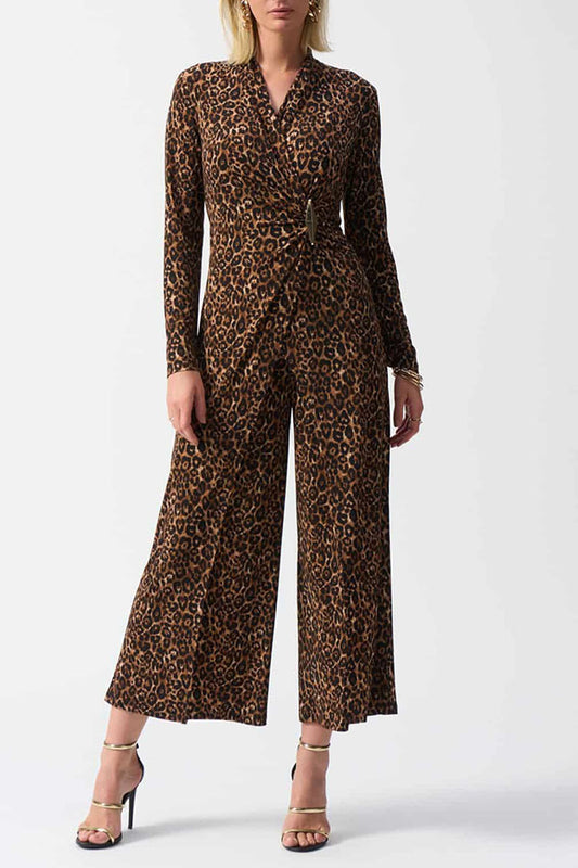 Casual Leopard Print Jumpsuit