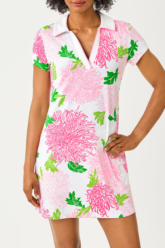 Short Sleeve Floral Mini Dress