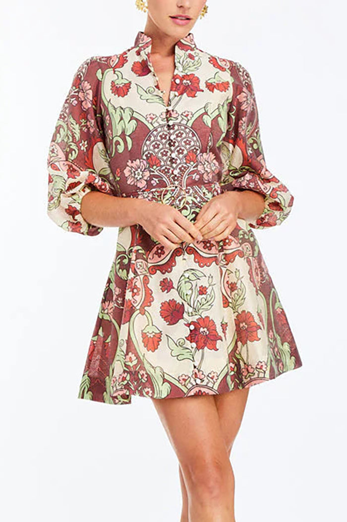 Casual Floral Pattern Dress