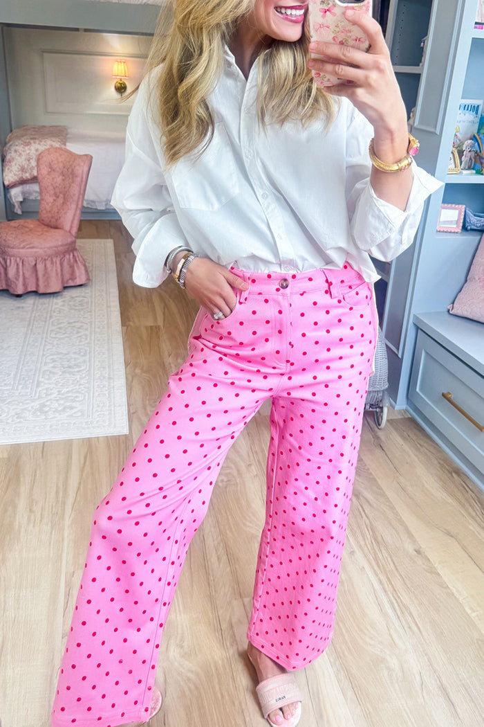 Casual White Button Side Slit Top