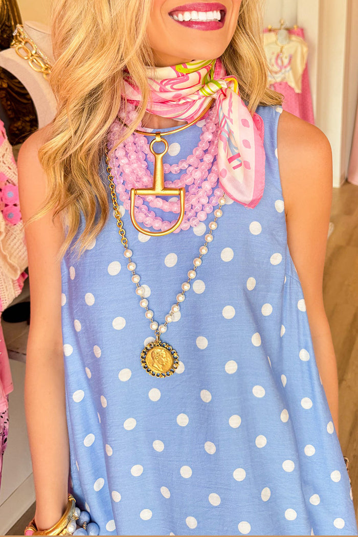 Polka Dot Lace Hem Midi Dress
