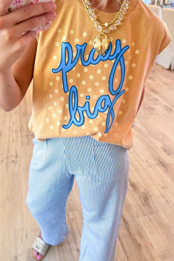 Casual Stripes Pockets Pants