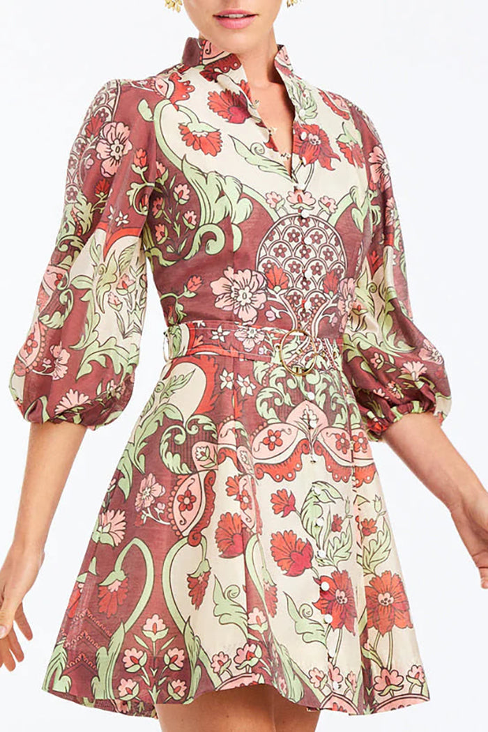 Casual Floral Pattern Dress