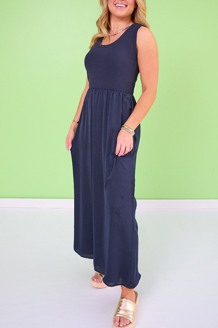 Bra Tank Sleeveless Maxi Dress
