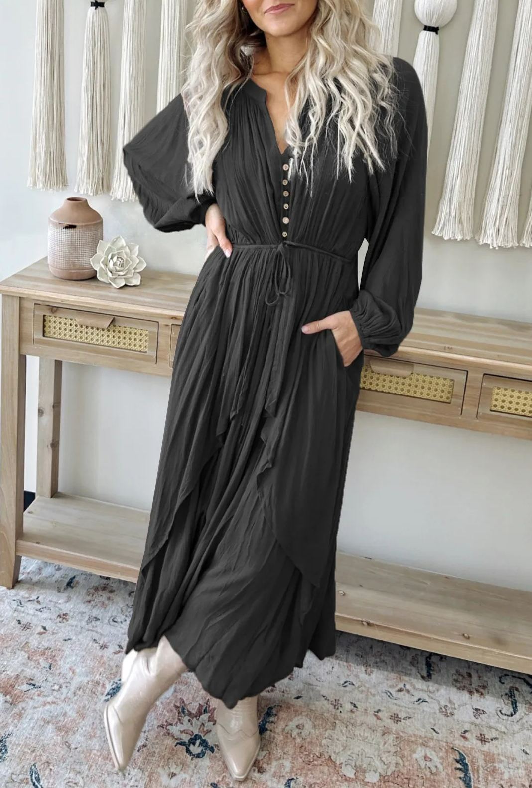 Fallen Leaves Maxi Dress miniesboutique Fallen Leaves Maxi Dress miniesboutique